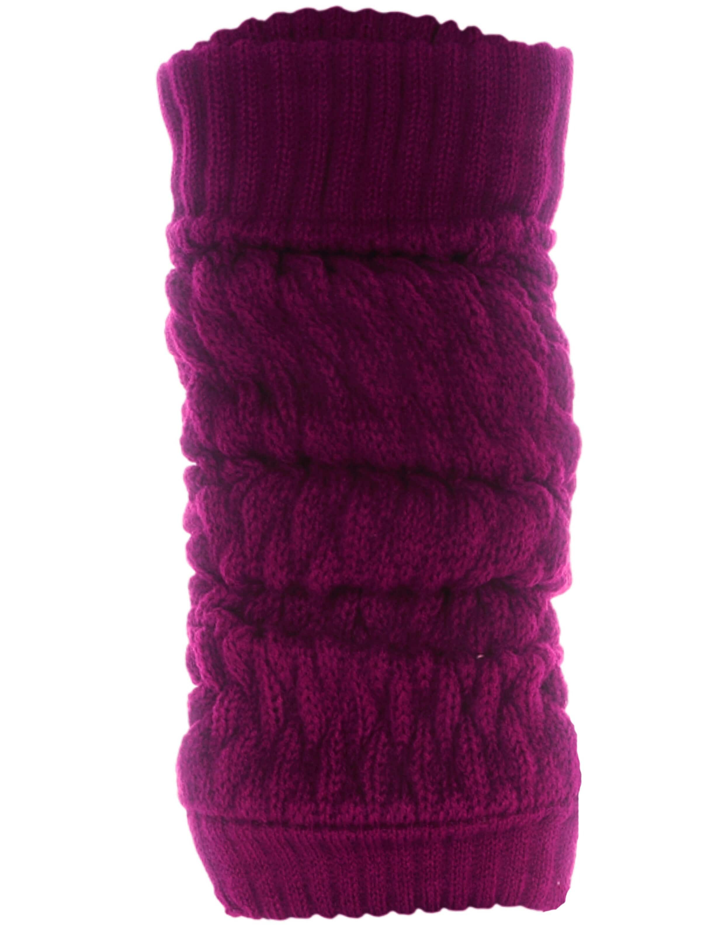 La Bortini Leg Warmers in Purple: front