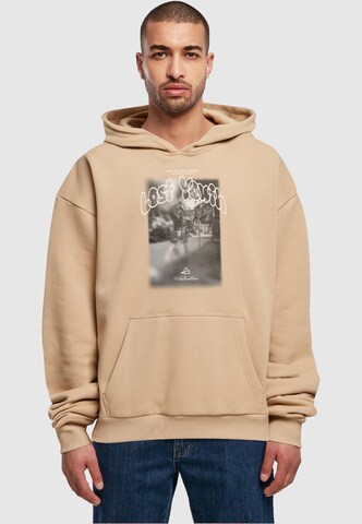 Lost Youth Sweatshirt 'Follow That Dream' in Beige: voorkant