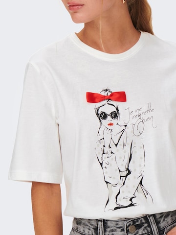 ONLY T-Shirt 'KAREN' in Weiß