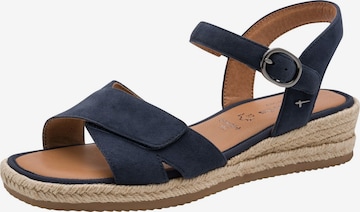 Sandales Tamaris en bleu : devant