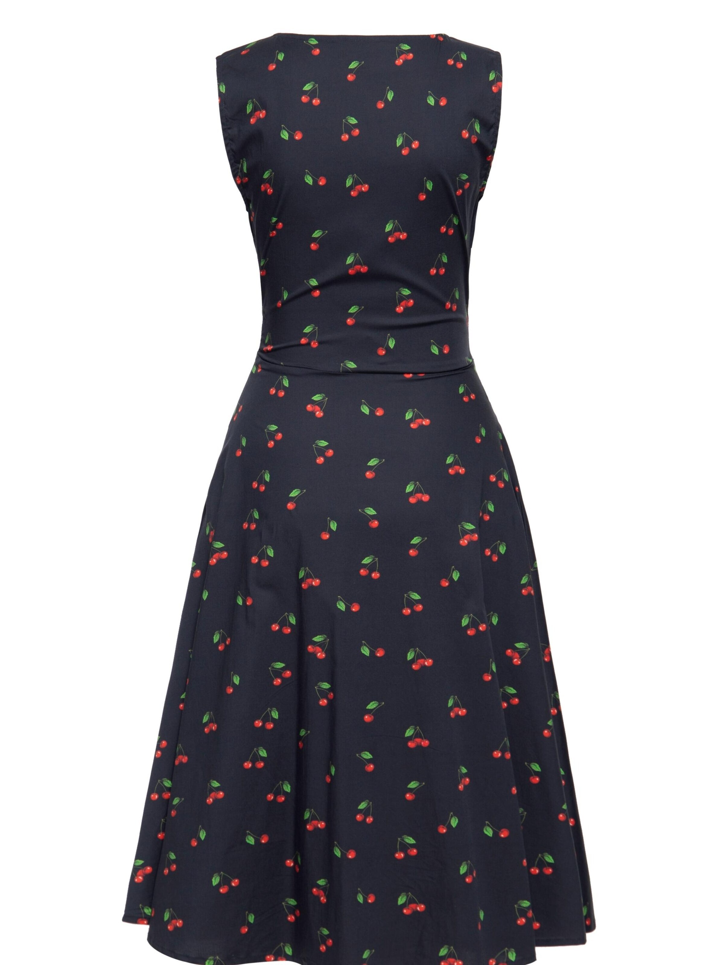Queen Kerosin Summer Dress 'Cherry' in Black