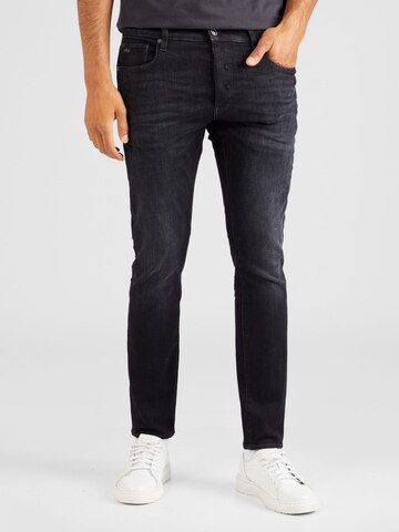 G-STAR Slimfit Jeans '3301' in Grijs: voorkant