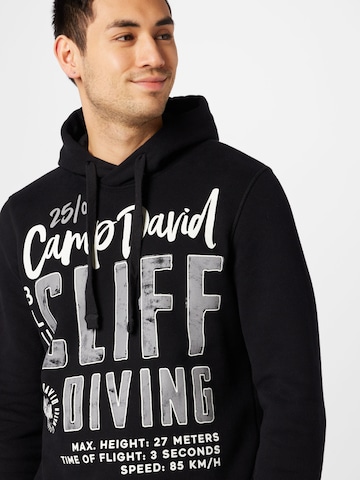 CAMP DAVID Sweatshirt in Black