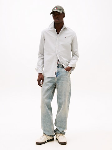 Tommy Jeans Regular fit Overhemd in Grijs