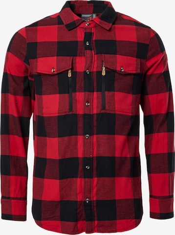SWEDEMOUNT Regular fit Traditional button up shirt 'Nordkap' in Red: front
