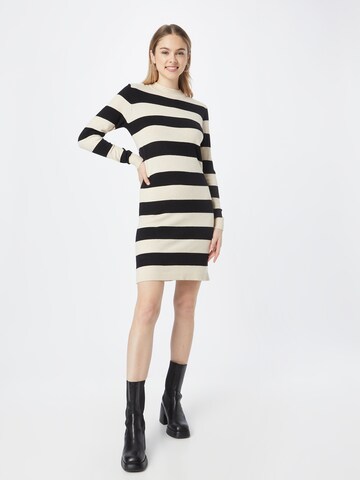 OBJECT - Vestido de punto 'THESS' en beige: frente