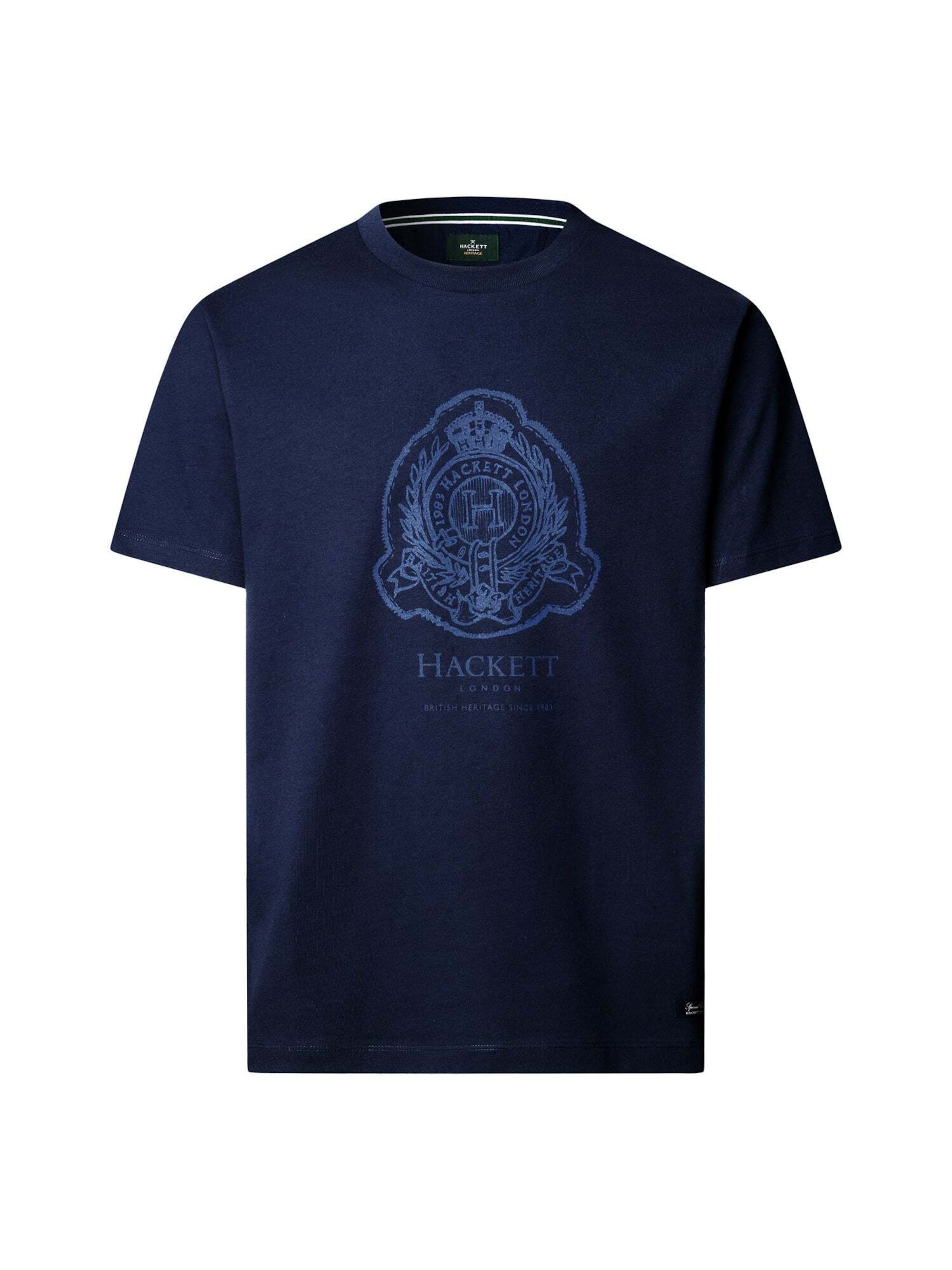 Maglietta 'Heritage' di Hackett London in blu: frontale