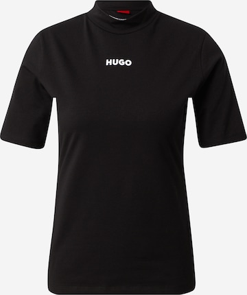 melns HUGO T-Krekls 'Dendaya': no priekšpuses