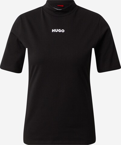 HUGO Shirt 'Dendaya' in de kleur Zwart / Wit, Productweergave