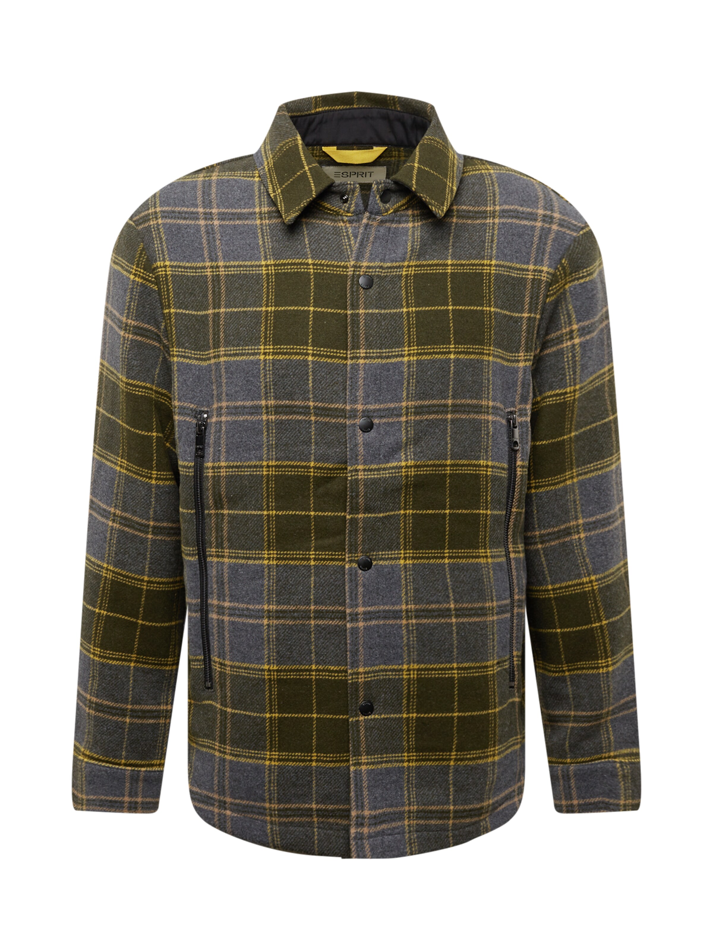 ESPRIT - Ajuste confortable Chaqueta de entretiempo en verde: frente