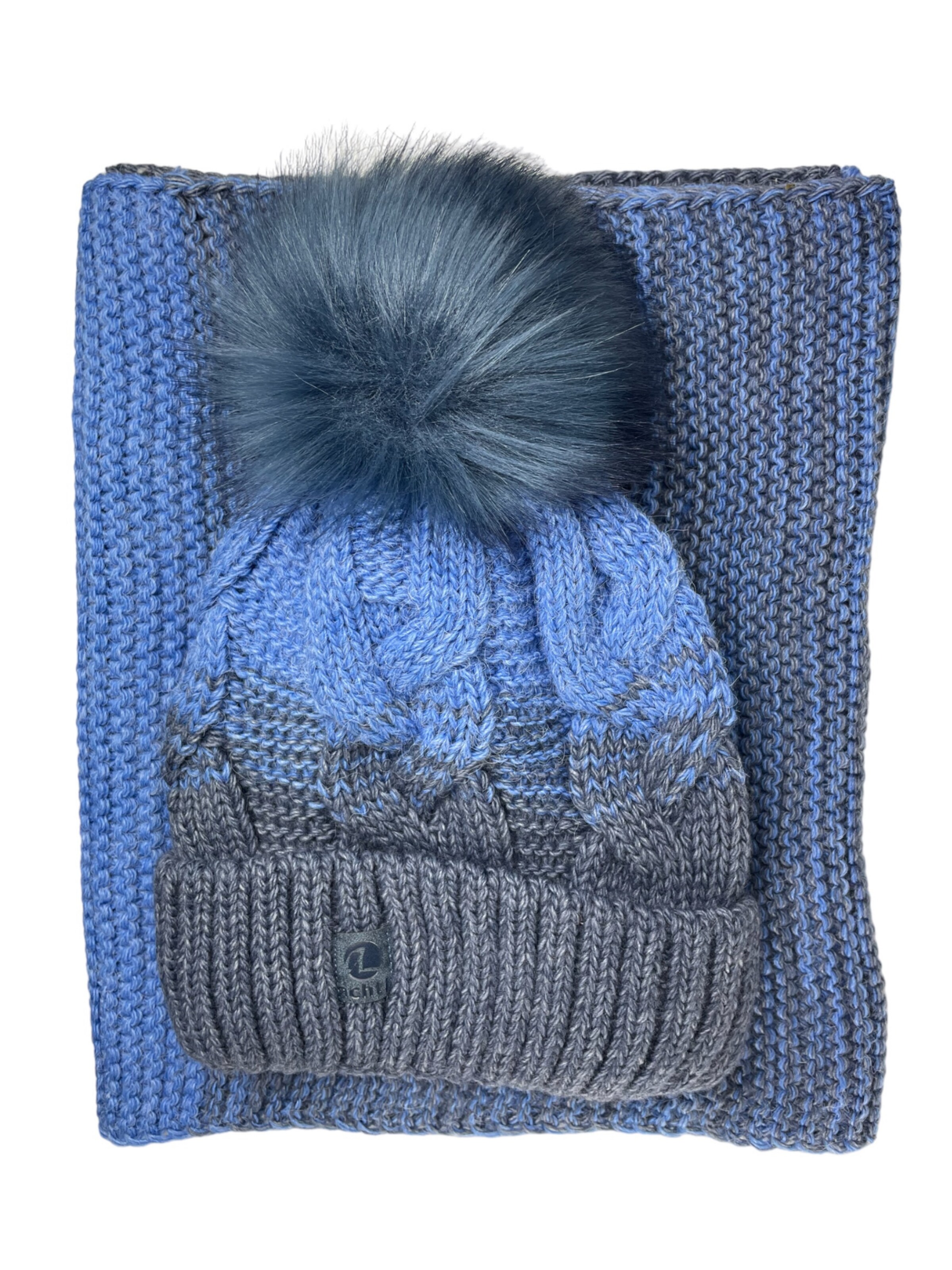 Kumixi Beanie 'Set' in Blue: front
