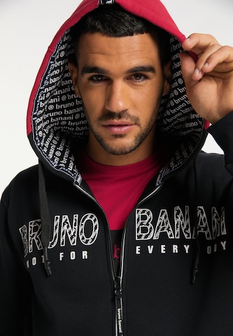 BRUNO BANANI Zip-Up Hoodie 'Bell' in Black