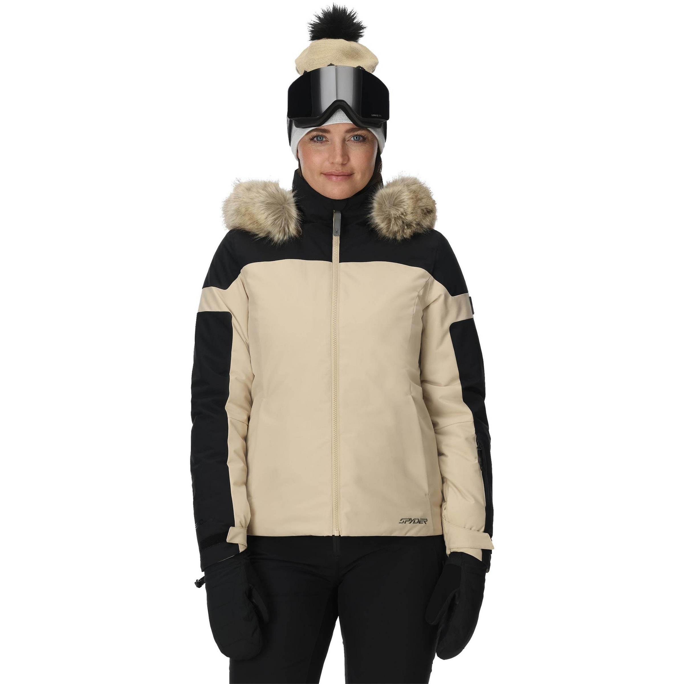Spyder Outdoorjacke 'Vida' in Beige: Vorderseite