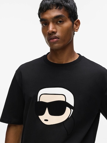 Karl Lagerfeld Tričko 'Ikon' - Čierna