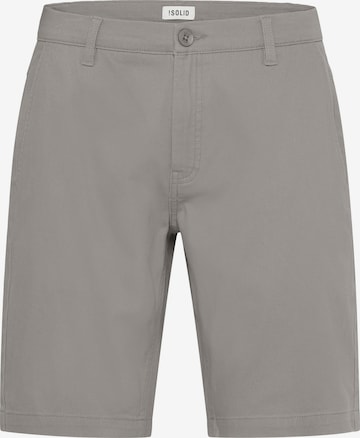 !Solid Regular Chino 'KARLO' in Grijs: voorkant