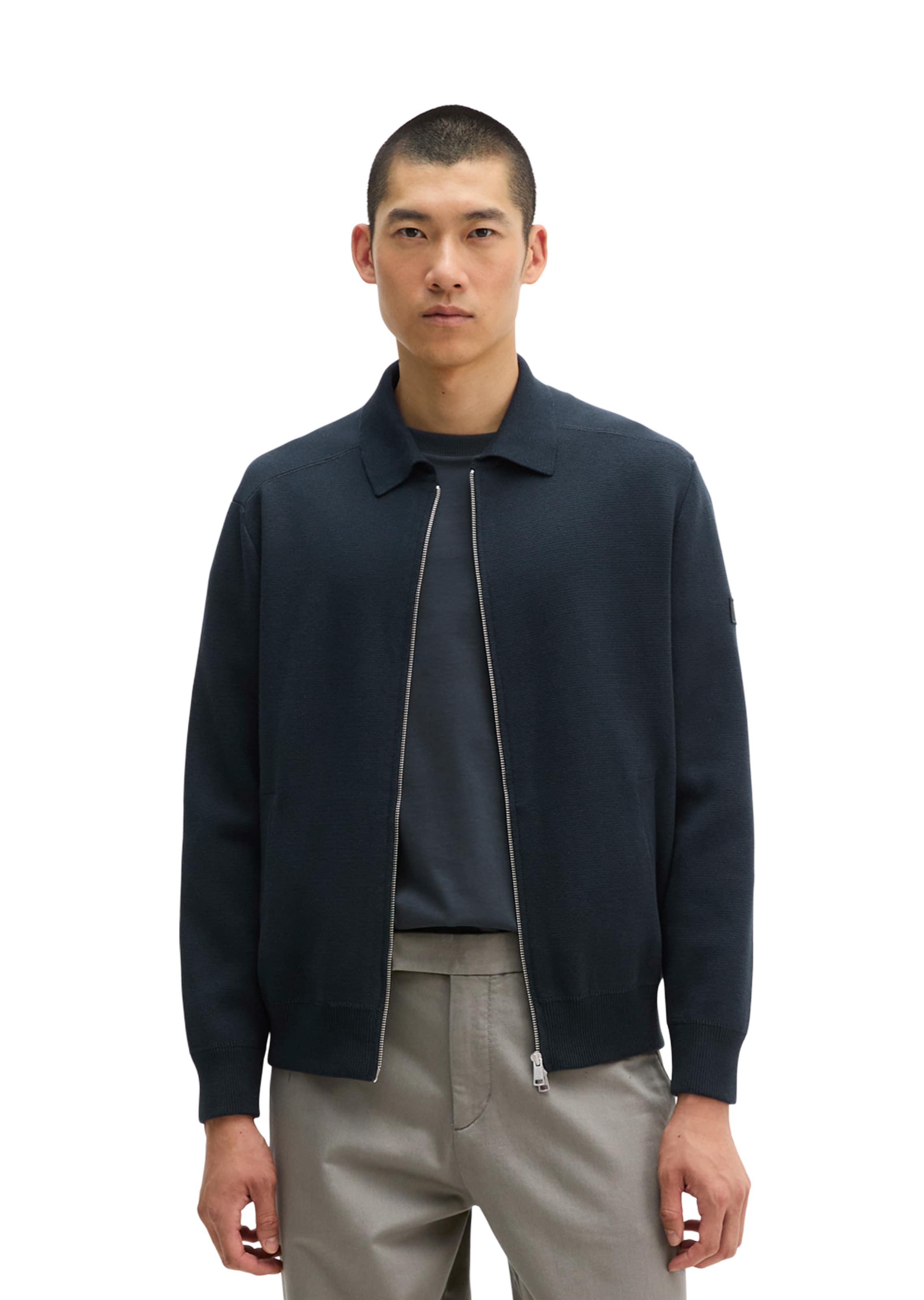 Marc O'Polo Strickjacke in Blau: Vorderseite