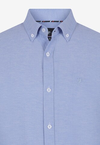 DENIM CULTURE Regular fit Button Up Shirt 'Dylan' in Blue