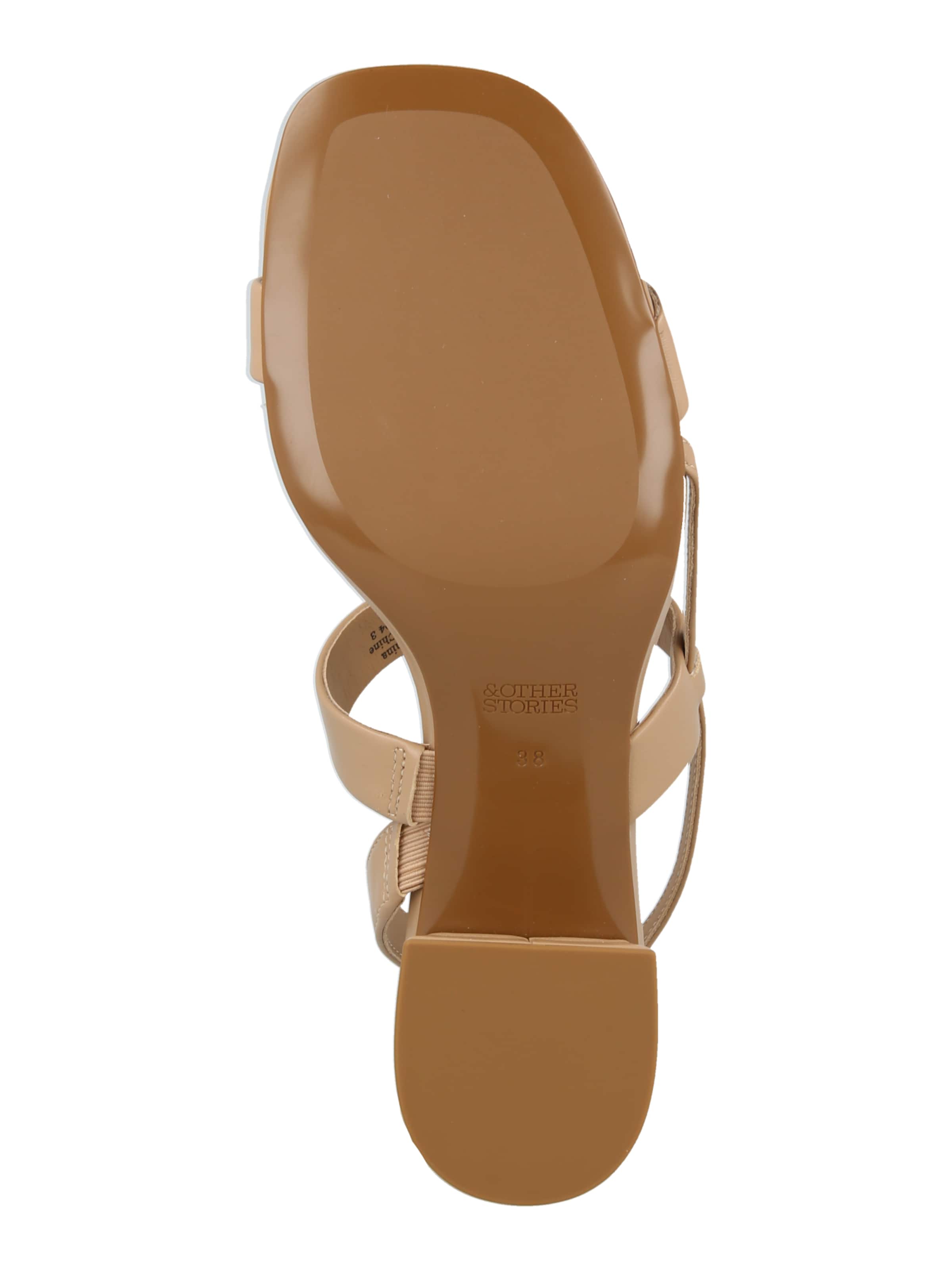 & Other Stories Sandały z rzemykami w kolorze beżowy