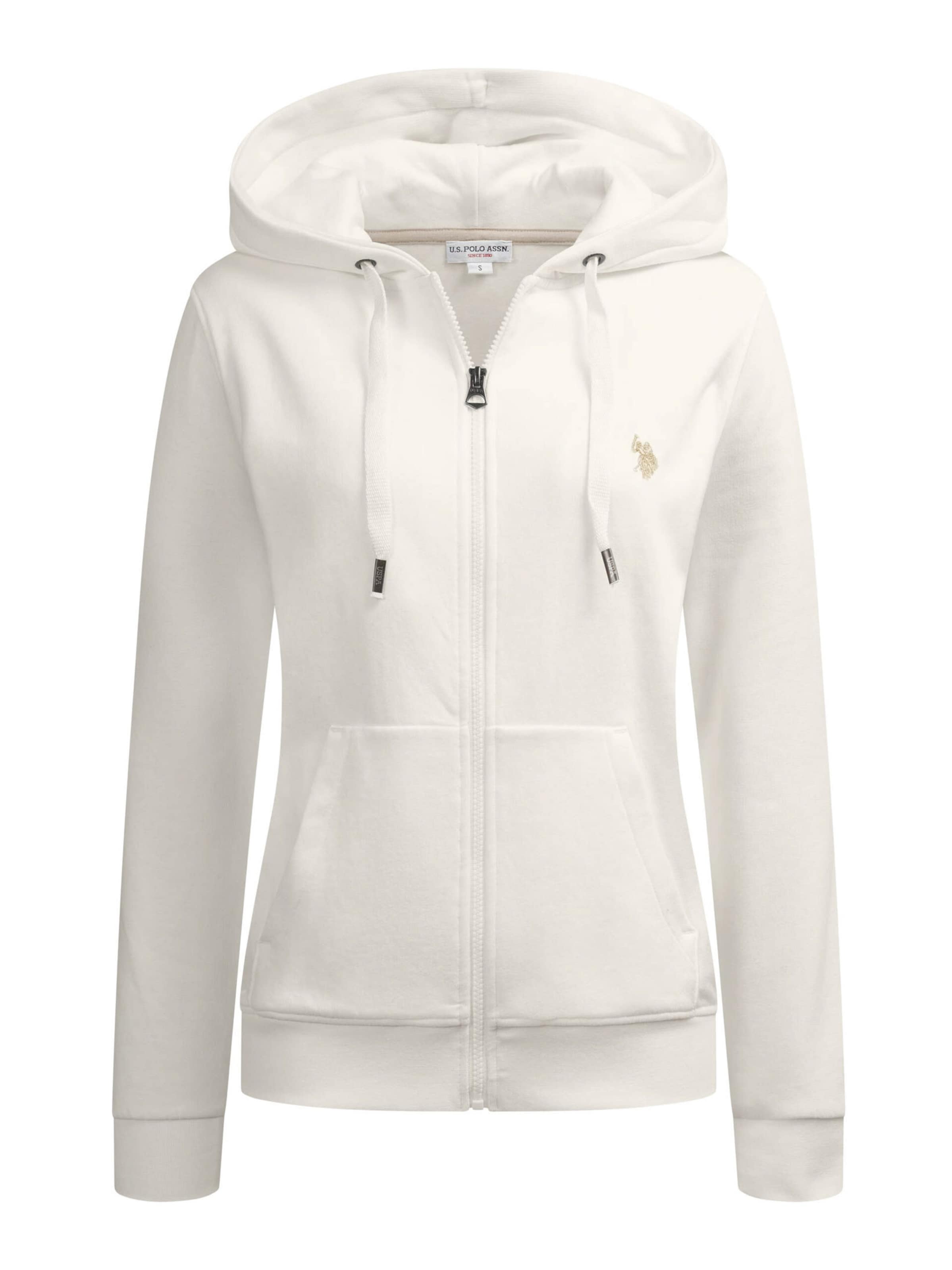 U.S. POLO ASSN. Sweat jacket in White: front