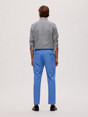 SELECTED HOMME regular Παντελόνι με τσάκιση 'LIAM' σε μπλε