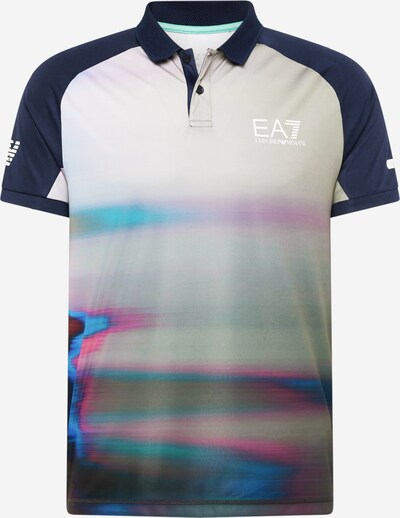 EA7 Emporio Armani T-Shirt en bleu marine / gris / violet, Vue avec produit