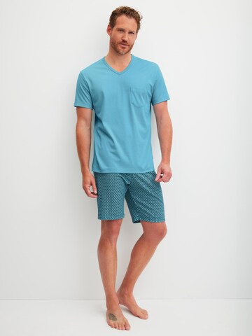 CALIDA Pyjama kurz 'Relax Streamline'‌‌‌ in Blau