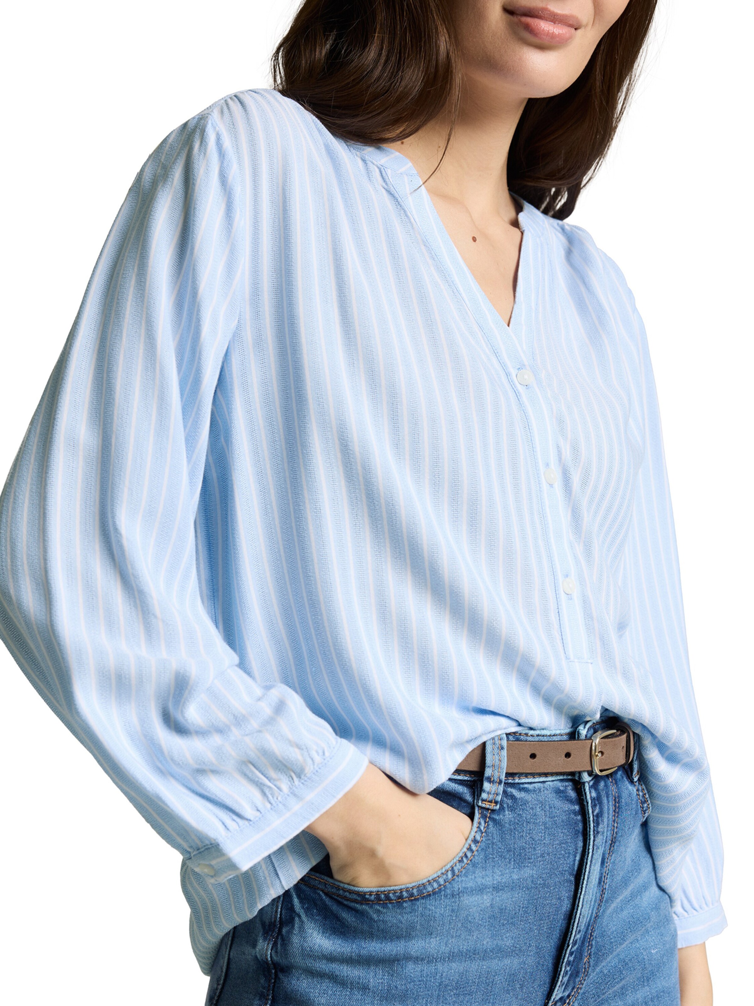 TOM TAILOR Bluse in Blau