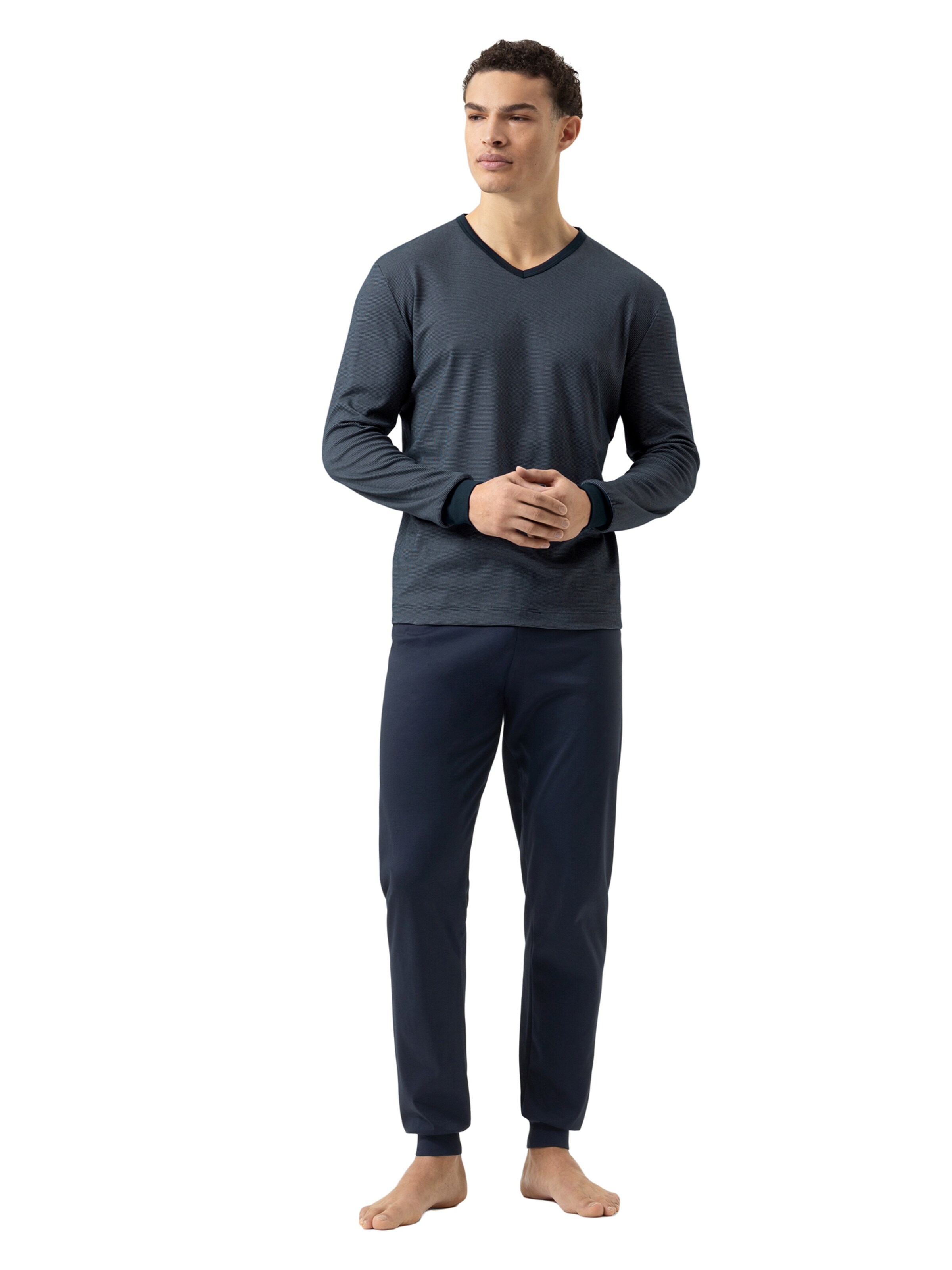 Pyjama long 'Bennison' Mey en bleu : devant