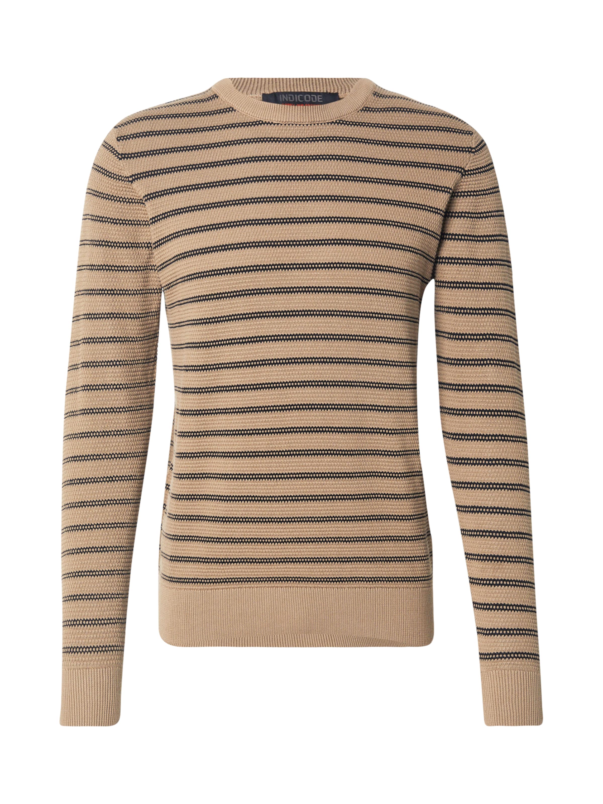 INDICODE JEANS Пуловер &#x27;Lorits&#x27; в бежово: отпред