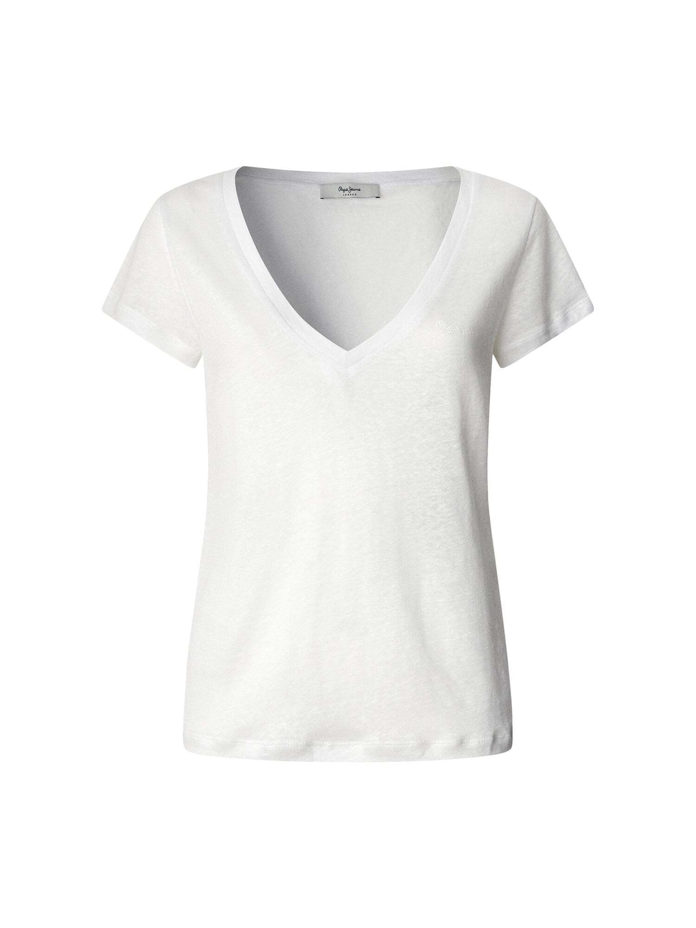 Maglietta 'Megan' di Pepe Jeans in bianco: frontale