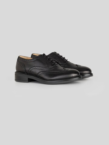 Scarpa stringata 'Brogue' di Solari Milano in nero