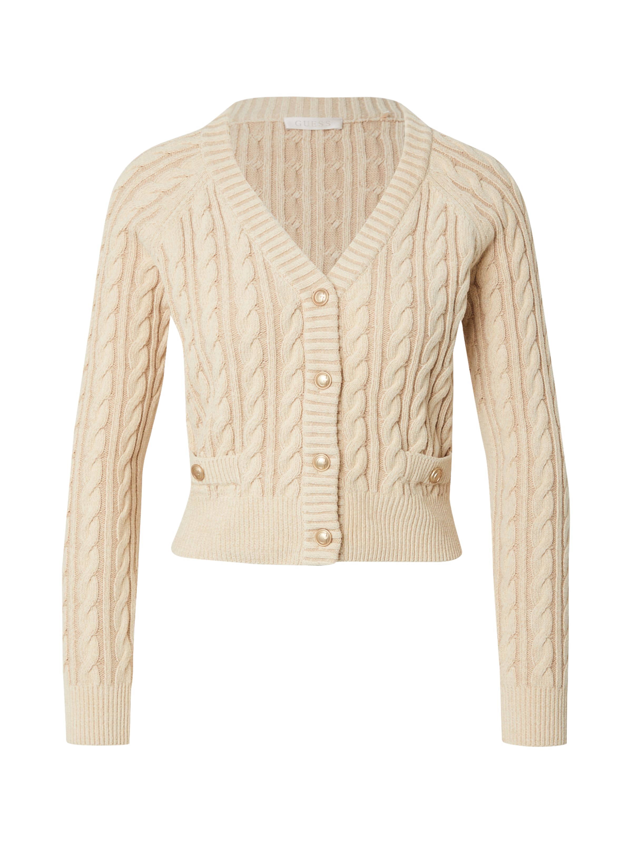 GUESS - Casaco de malha 'GISELLE' em bege: frente