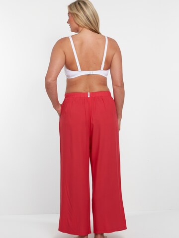 Loosefit Pantalon à pince VIVID en rouge