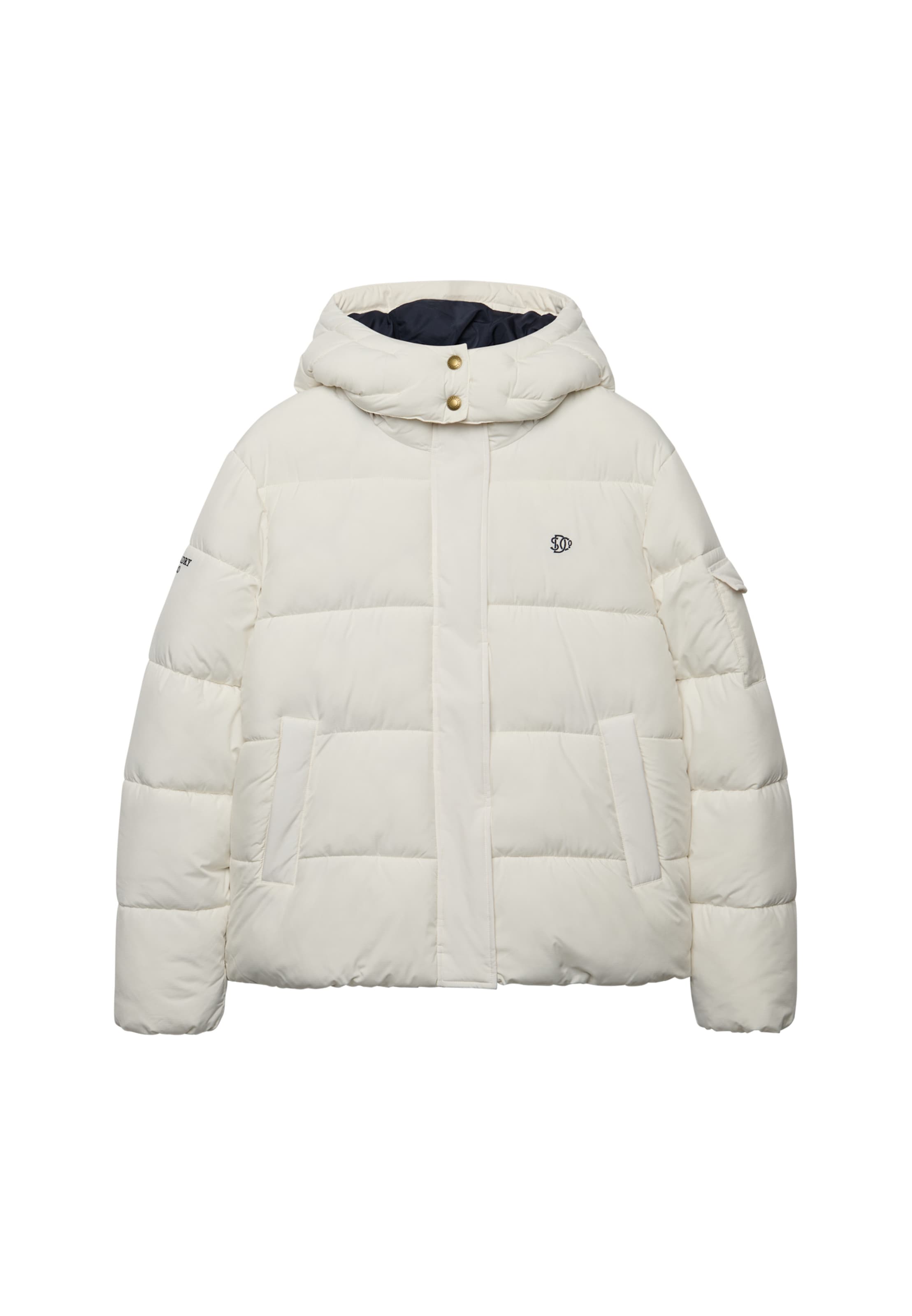 Superdry & Co Winterjas in Wit: voorkant
