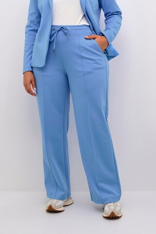 KAFFE CURVE Regular Pants 'jenna' in Blue