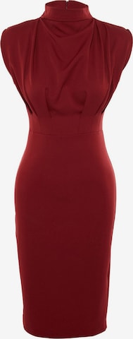 Trendyol - Vestido de tubo en rojo: frente