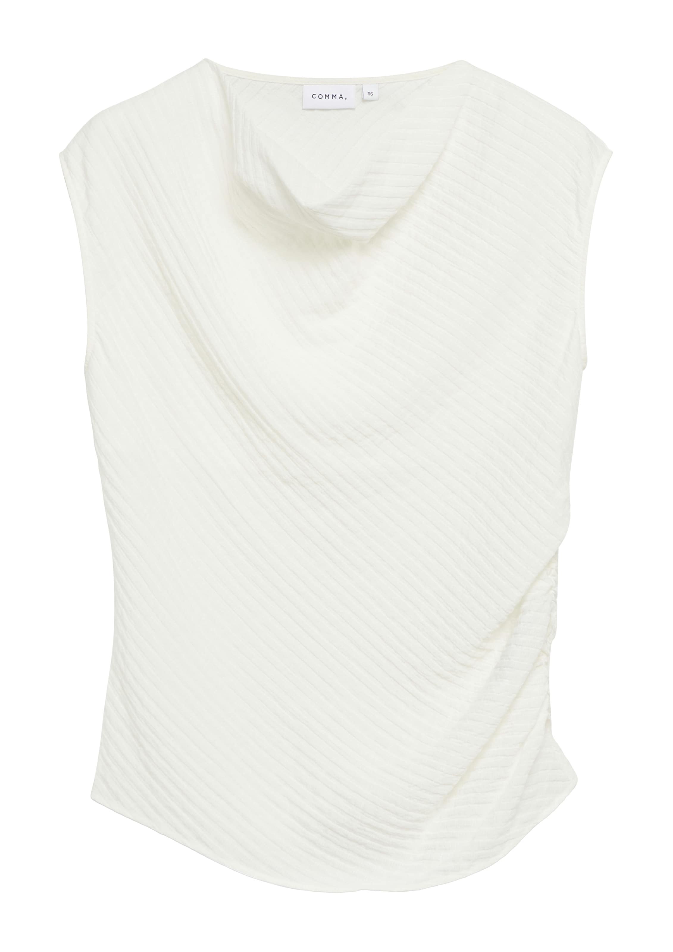 T-shirt COMMA en blanc : devant