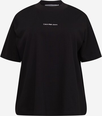 Calvin Klein Jeans Plus Tričko – černá: přední strana