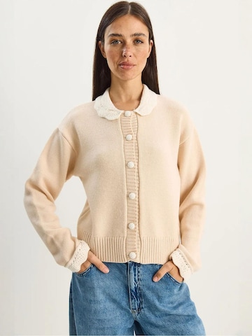 Bianco Lucci - Casaco de malha em bege: frente