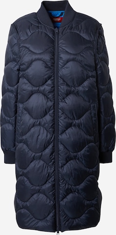 ESPRIT Демисезонное пальто в Синий: спереди