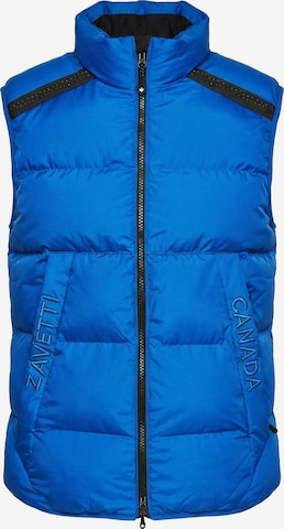 Gilet 'Zimino Puffer' Zavetti Canada en bleu : devant