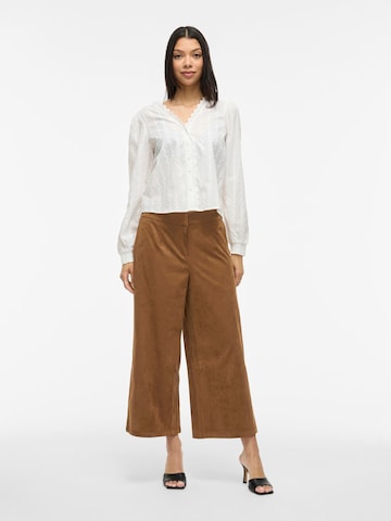 VILA Wide leg Broek 'VIHena' in Bruin