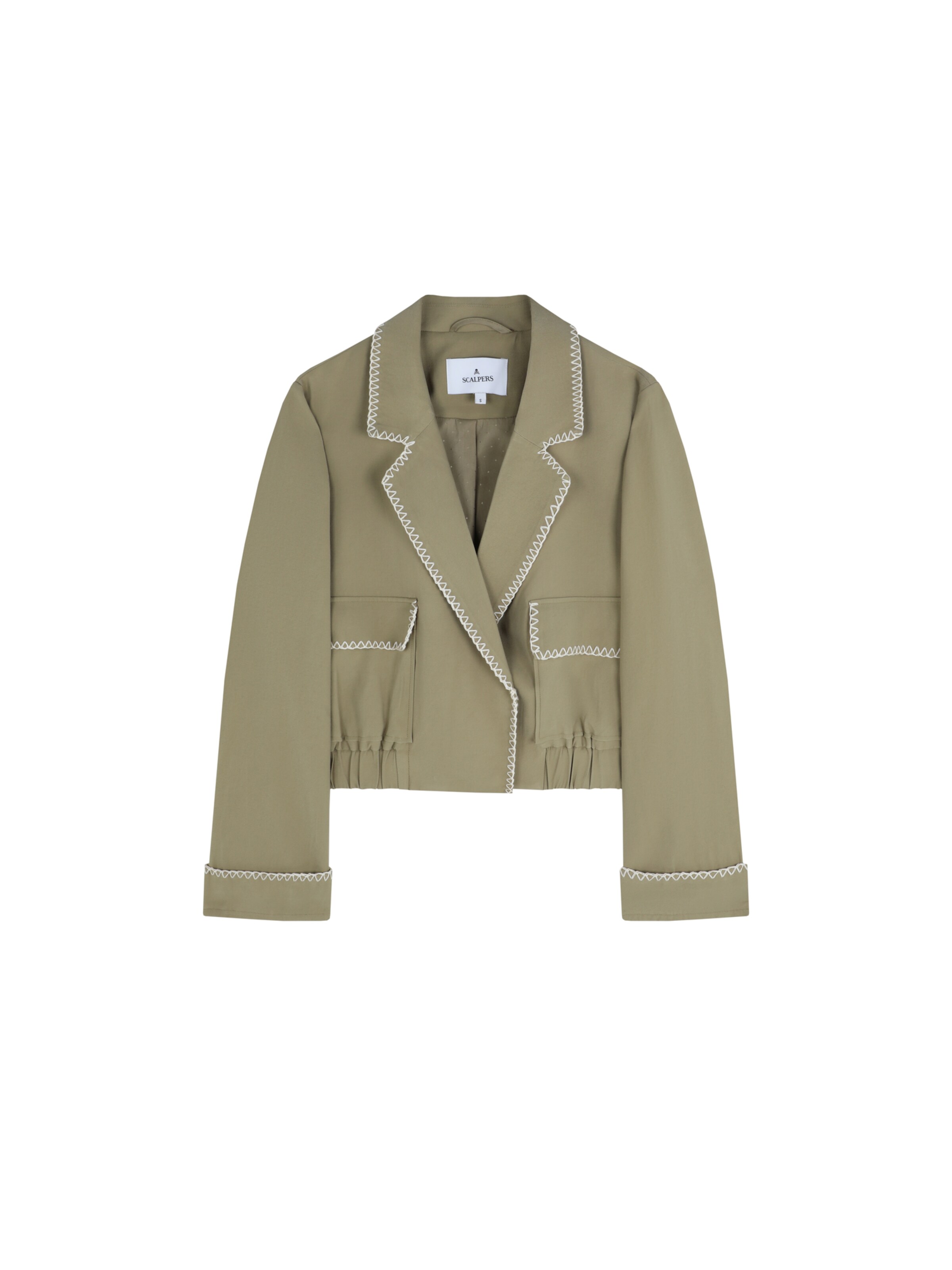 Scalpers Blazers in Groen: voorkant