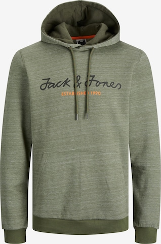 JACK & JONES Mikina 'Berg' – zelená: přední strana