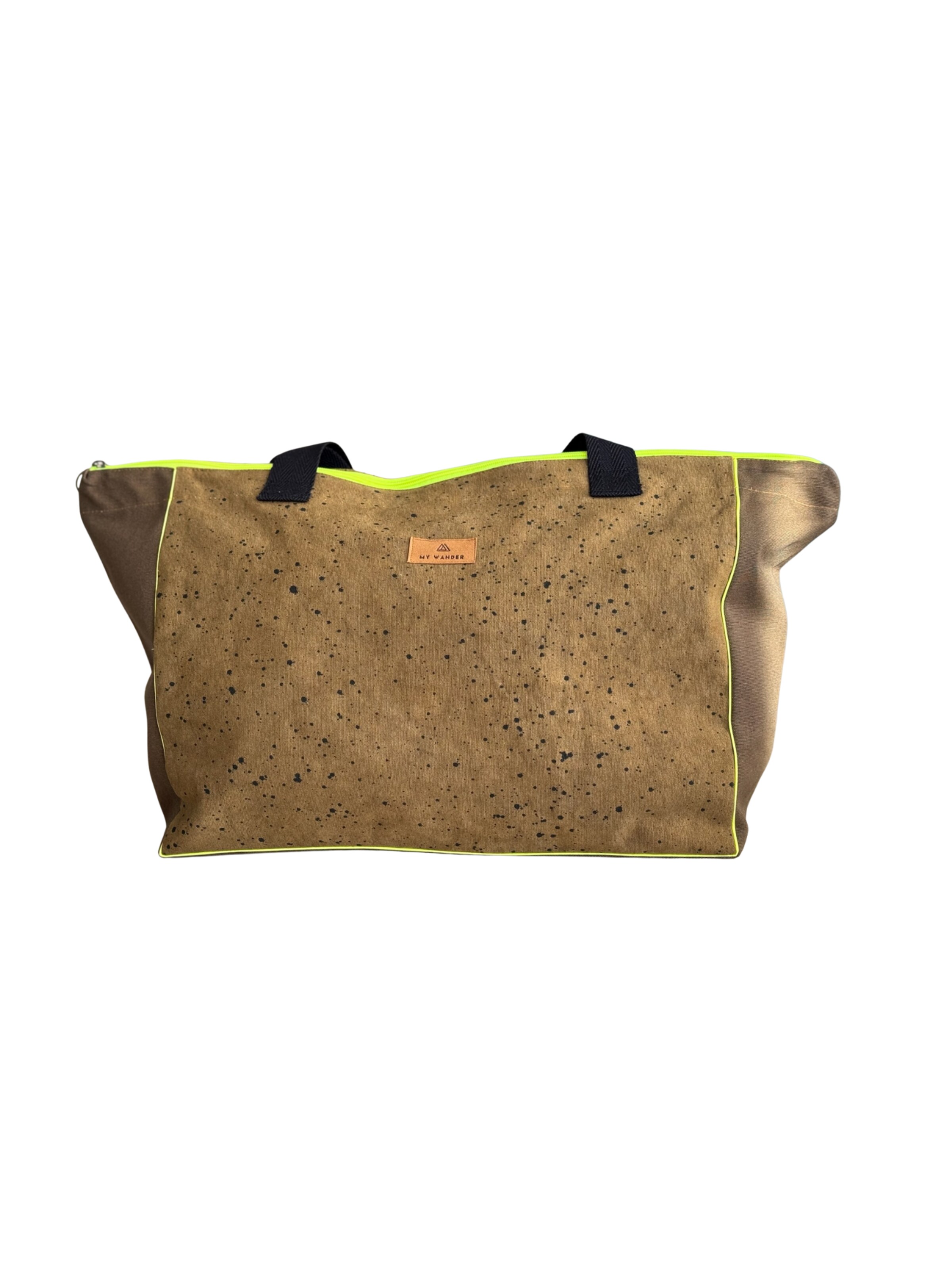 Mywander - Bolsa de viaje en marrón: frente