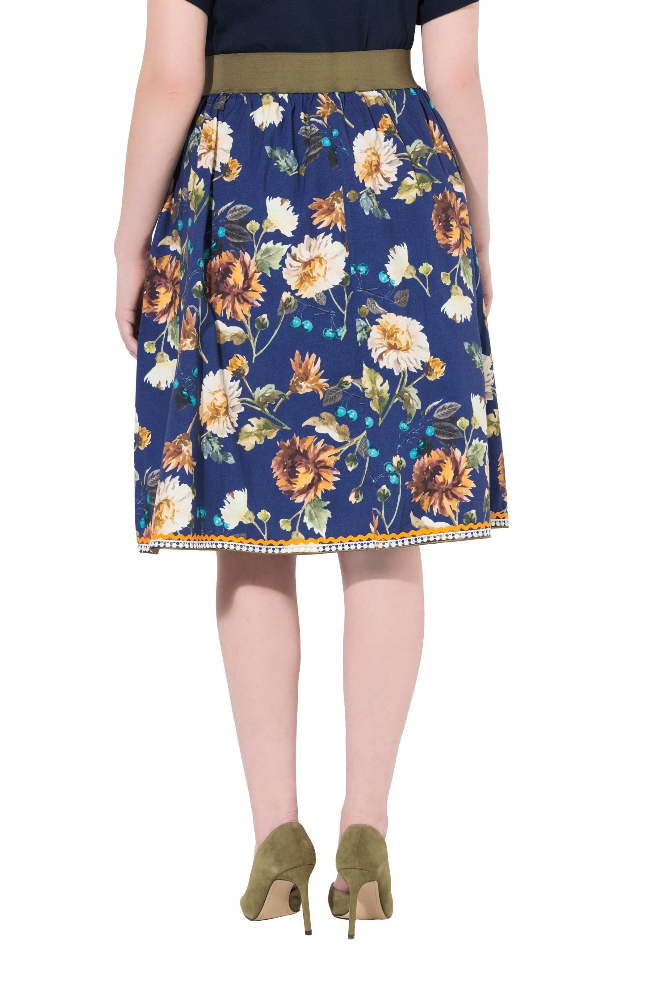 Ulla Popken Rok in Blauw