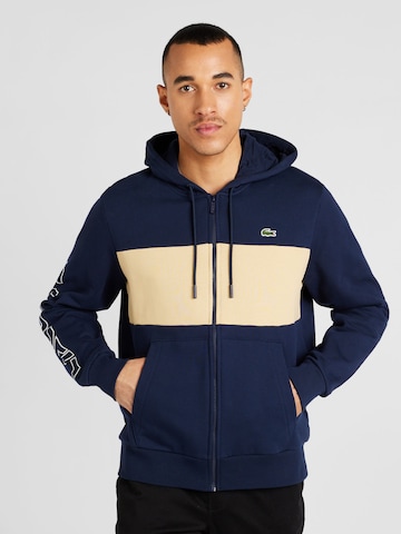 LACOSTE Sweatvest in Blauw: voorkant