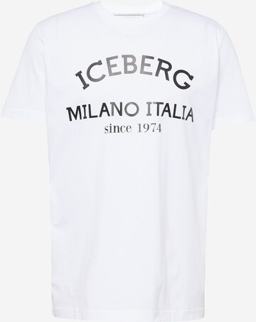 ICEBERG Тениска в бяло: отпред
