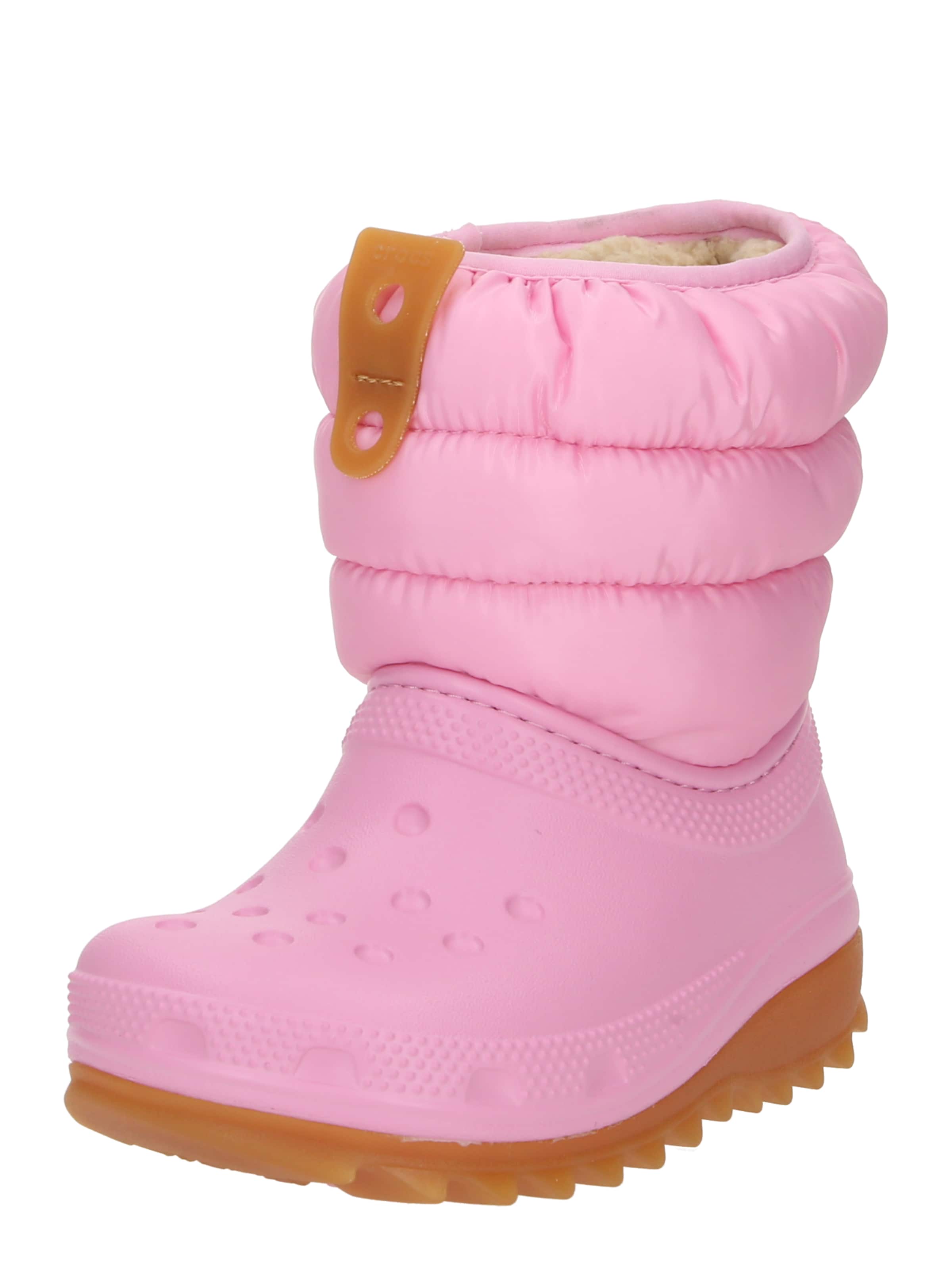 Crocs - Botas de nieve en rosa: frente