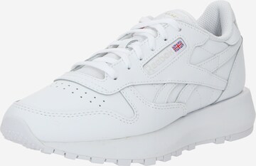 Baskets basses 'CLASSIC' Reebok en blanc : devant